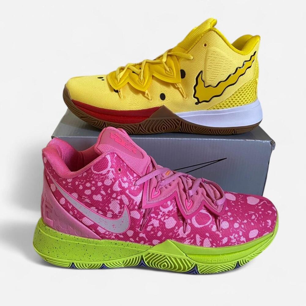 Nike Kyrie 5 SpongeBob SquarePants and Patrick rare mismatch - size 12 M / 45 EU - Picture 1 of 8